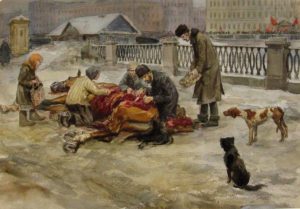 Очереди за хлебом в Петрограде 1917 года породили революцию. Но после победы угнетенных очереди стали "нормальным" явлением нового, революционного, порядка