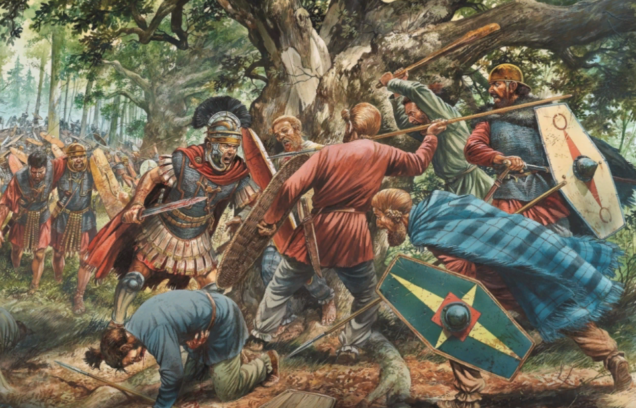 битва германских племен с римлянами