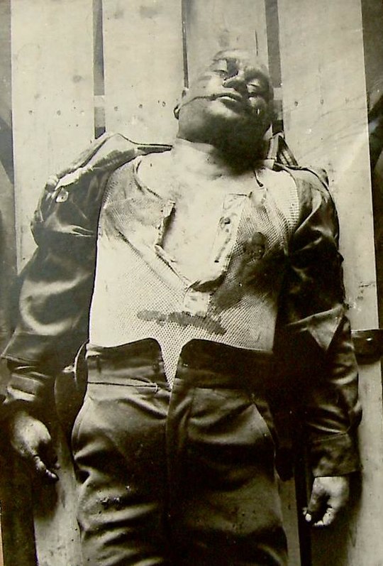 Тело Котовского после убийства