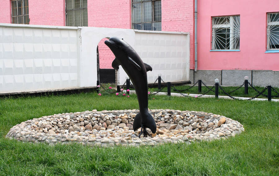 Скульптура «Черный дельфин»