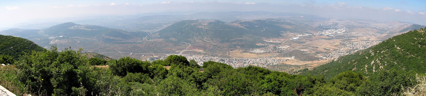 Галилея, панорама с горы Ари